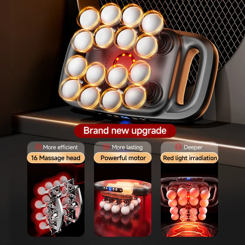 ReviveGun Pro 16™ – Premium Multi-Head Massager