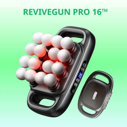 ReviveGun Pro 16™ – Premium Multi-Head Massager